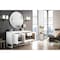 James Martin Vanities Athens 60in Single Vanity, Glossy White w/ 3 CM Carrara White Top E645-V60S-GW-3CAR - alternate 3